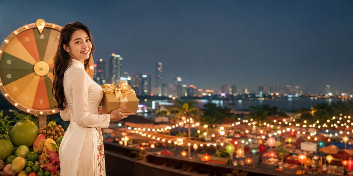 Người dân miền Tây tại chợ đêm Mekong tham gia các hoạt động giải trí và vận may